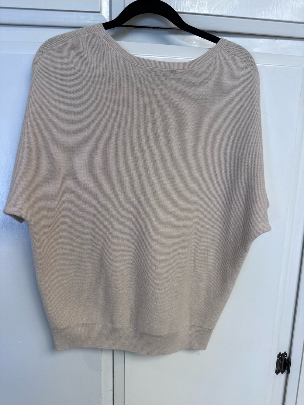 Quince Pale Blush Short Sleeve Knit Top - Picture 2 of 4